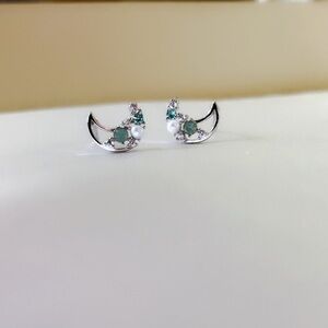 Sterling Silver Moon 🌙 Earrings